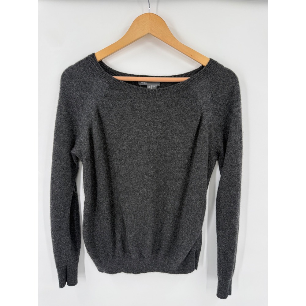 Vince Knit Pullover Sweater Womens M Classic Luxury Old Money Neutral Capsule